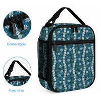Pikake Maile Tiare Lei Lunch Bag Polu Lauhala Pattern LT01 - Polynesian Pride