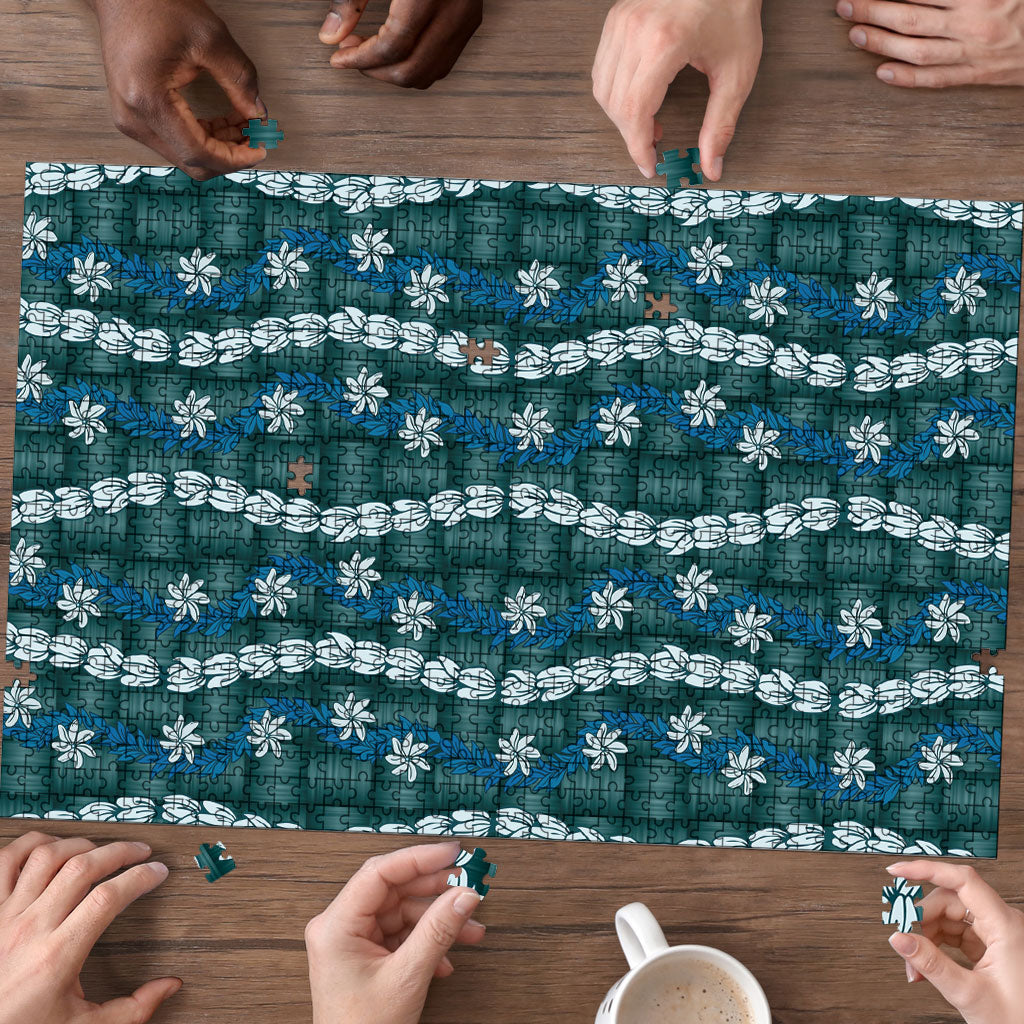 Pikake Maile Tiare Lei Puzzle Polu Lauhala Pattern