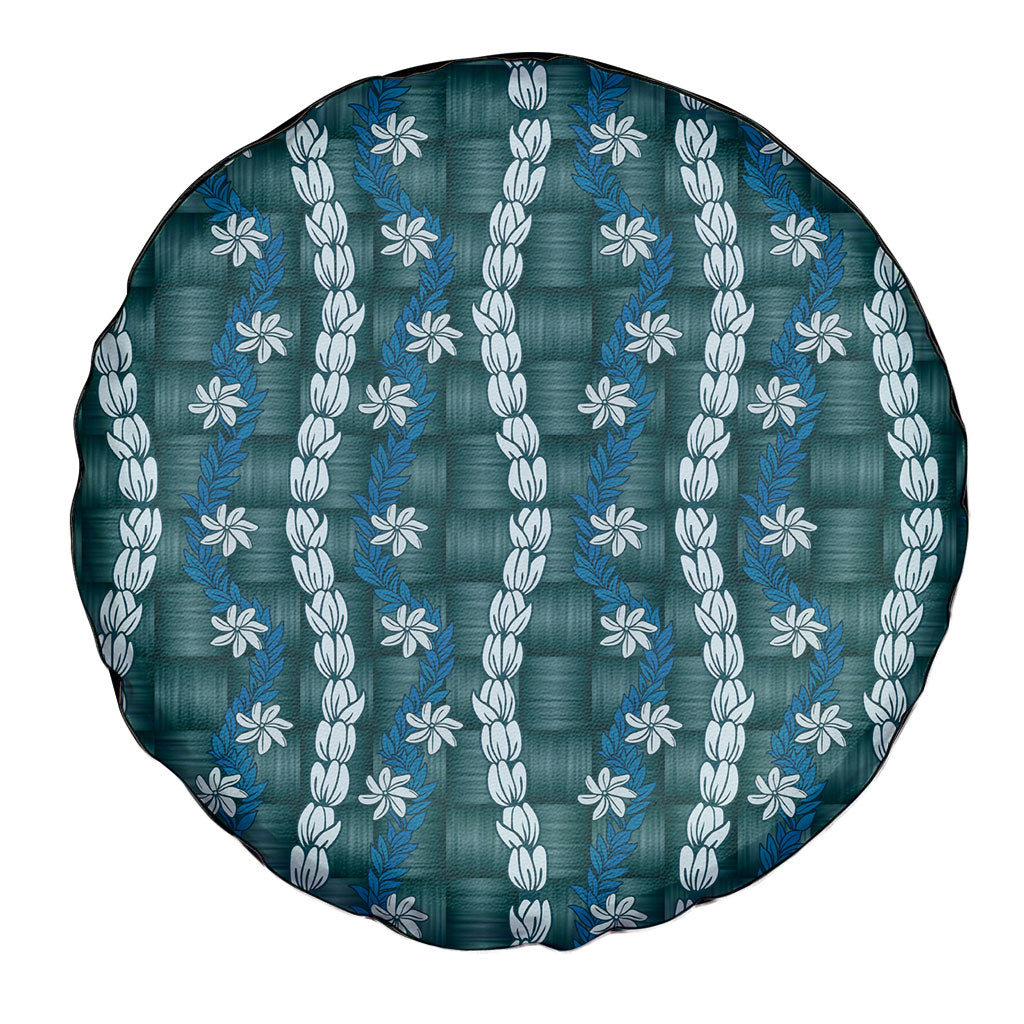 Pikake Maile Tiare Lei Spare Tire Cover Polu Lauhala Pattern