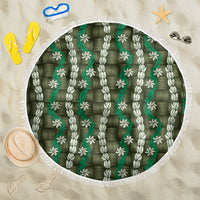 Pikake Maile Tiare Lei Beach Blanket Omaomao Lauhala Pattern