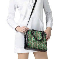 Pikake Maile Tiare Lei Shoulder Handbag Omaomao Lauhala Pattern