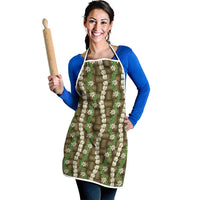 Pikake Maile Tiare Lei Apron Natural Lauhala Pattern