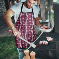 Pikake Maile Tiare Lei Apron Akala Lauhala Pattern