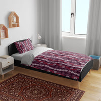 Pikake Maile Tiare Lei Bedding Set Akala Lauhala Pattern