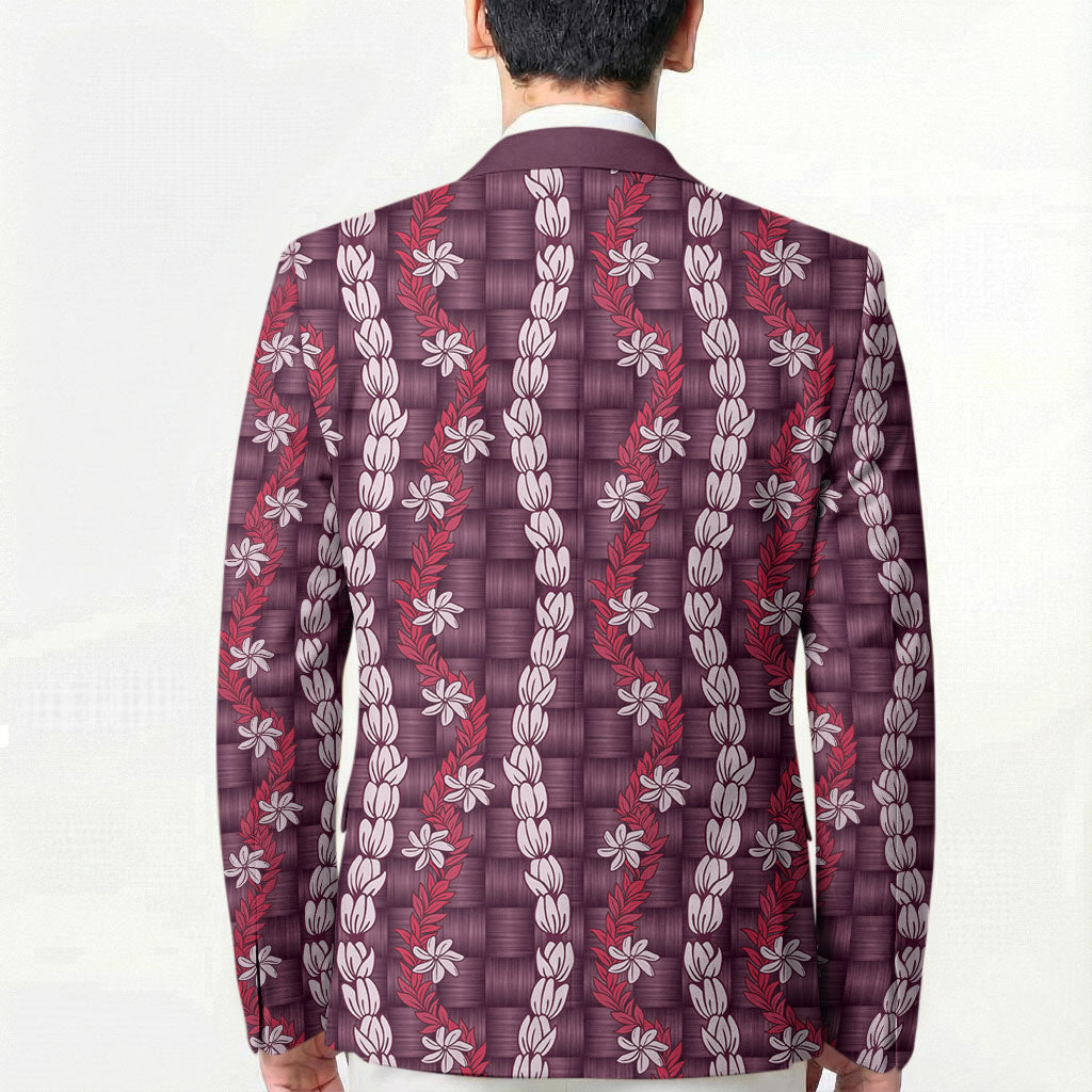 Pikake Maile Tiare Lei Blazer Akala Lauhala Pattern