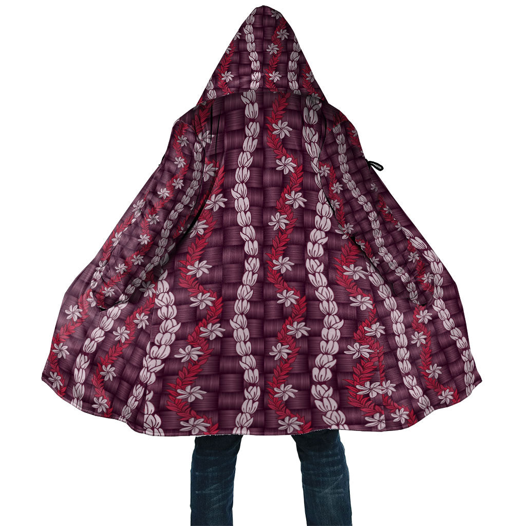 Pikake Maile Tiare Lei Cloak Akala Lauhala Pattern