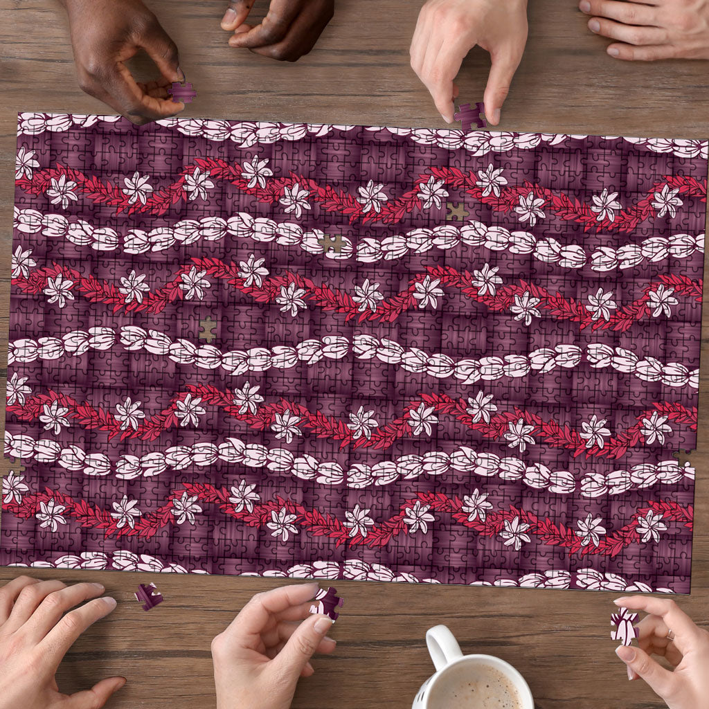 Pikake Maile Tiare Lei Puzzle Akala Lauhala Pattern