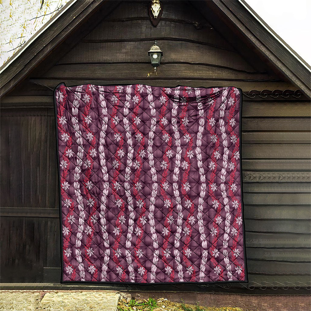 Pikake Maile Tiare Lei Quilt Akala Lauhala Pattern