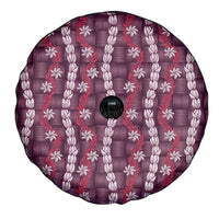 Pikake Maile Tiare Lei Spare Tire Cover Akala Lauhala Pattern