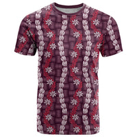 Pikake Maile Tiare Lei T Shirt Akala Lauhala Pattern