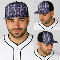 Pikake Maile Tiare Lei Baseball Net Cap Poni Lauhala Pattern