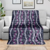 Pikake Maile Tiare Lei Blanket Poni Lauhala Pattern
