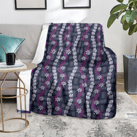 Pikake Maile Tiare Lei Blanket Poni Lauhala Pattern