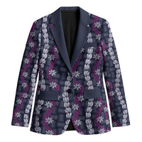 Pikake Maile Tiare Lei Blazer Poni Lauhala Pattern