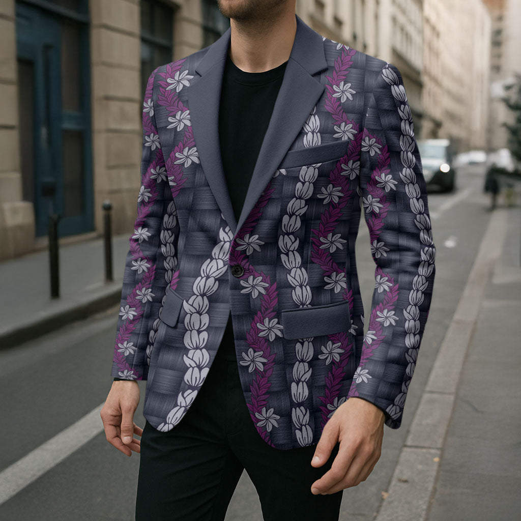 Pikake Maile Tiare Lei Blazer Poni Lauhala Pattern