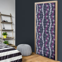 Pikake Maile Tiare Lei Door Cover Poni Lauhala Pattern