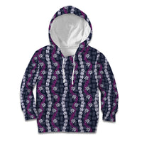 Pikake Maile Tiare Lei Kid Hoodie Poni Lauhala Pattern