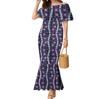 Pikake Maile Tiare Lei Mermaid Dress Poni Lauhala Pattern