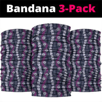 Pikake Maile Tiare Lei Neck Gaiter Poni Lauhala Pattern