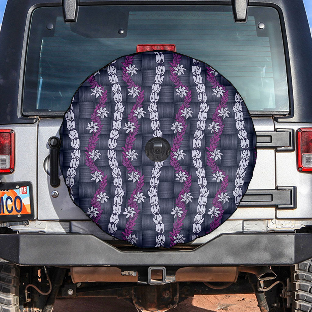 Pikake Maile Tiare Lei Spare Tire Cover Poni Lauhala Pattern