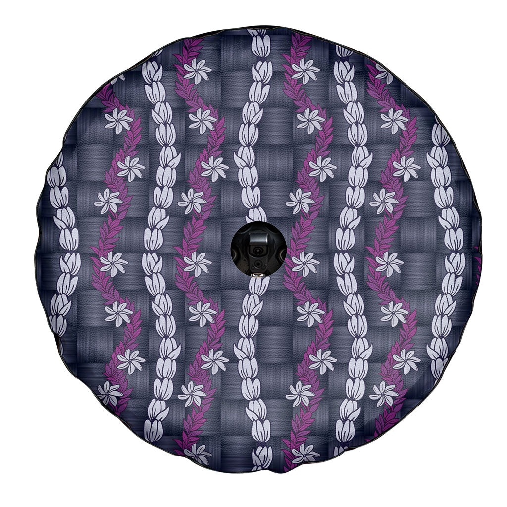 Pikake Maile Tiare Lei Spare Tire Cover Poni Lauhala Pattern