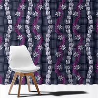 Pikake Maile Tiare Lei Window Curtain Poni Lauhala Pattern