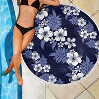 Hawaiian Hibiscus Tribal Floral Blue Beach Blanket Polynesian Tapa Pattern LT01 - Polynesian Pride