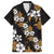 Hawaiian Hibiscus Tribal Floral Brown Family Matching Puletasi and Hawaiian Shirt Polynesian Tapa Pattern - Polynesian Pride