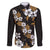 Hawaiian Hibiscus Tribal Floral Brown Family Matching Puletasi and Hawaiian Shirt Polynesian Tapa Pattern - Polynesian Pride