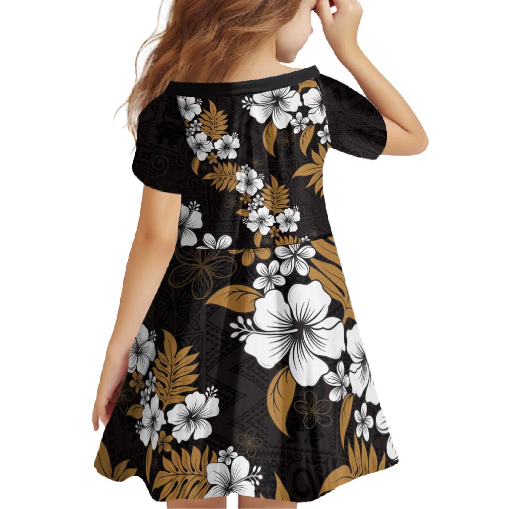Hawaiian Hibiscus Tribal Floral Brown Family Matching Tank Maxi Dress and Hawaiian Shirt Polynesian Tapa Pattern LT01 - Polynesian Pride