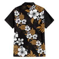 Hawaiian Hibiscus Tribal Floral Brown Family Matching Tank Maxi Dress and Hawaiian Shirt Polynesian Tapa Pattern LT01 - Polynesian Pride