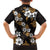 Hawaiian Hibiscus Tribal Floral Brown Kid Hawaiian Shirt Polynesian Tapa Pattern - Polynesian Pride