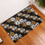 Hawaiian Hibiscus Tribal Floral Brown Rubber Doormat Polynesian Tapa Pattern - Polynesian Pride