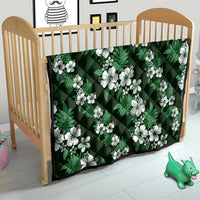 Hawaiian Hibiscus Tribal Floral Green Quilt Polynesian Tapa Pattern - Polynesian Pride