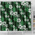 Hawaiian Hibiscus Tribal Floral Green Shower Curtain Polynesian Tapa Pattern - Polynesian Pride