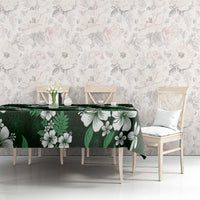 Hawaiian Hibiscus Tribal Floral Green Tablecloth Polynesian Tapa Pattern LT01 - Polynesian Pride