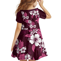 Hawaiian Hibiscus Tribal Floral Pink Family Matching Puletasi and Hawaiian Shirt Polynesian Tapa Pattern LT01 - Polynesian Pride