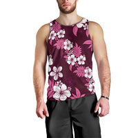 Hawaiian Hibiscus Tribal Floral Pink Men Tank Top Polynesian Tapa Pattern LT01 - Polynesian Pride