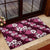 Hawaiian Hibiscus Tribal Floral Pink Rubber Doormat Polynesian Tapa Pattern - Polynesian Pride