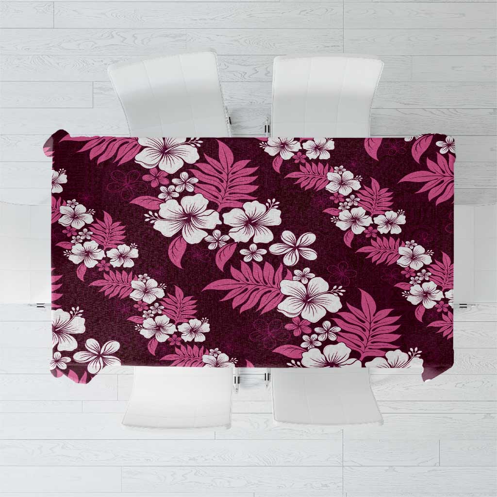 Hawaiian Hibiscus Tribal Floral Pink Tablecloth Polynesian Tapa Pattern LT01 Pink - Polynesian Pride