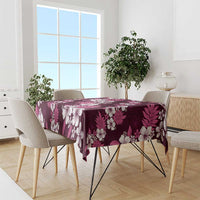 Hawaiian Hibiscus Tribal Floral Pink Tablecloth Polynesian Tapa Pattern LT01 - Polynesian Pride
