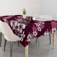 Hawaiian Hibiscus Tribal Floral Pink Tablecloth Polynesian Tapa Pattern LT01 - Polynesian Pride