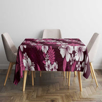 Hawaiian Hibiscus Tribal Floral Pink Tablecloth Polynesian Tapa Pattern LT01 - Polynesian Pride
