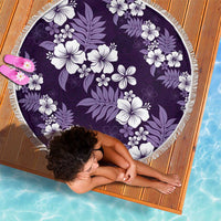 Hawaiian Hibiscus Tribal Floral Purple Beach Blanket Polynesian Tapa Pattern LT01 - Polynesian Pride