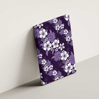 Hawaiian Hibiscus Tribal Floral Purple Canvas Wall Art Polynesian Tapa Pattern LT01 - Polynesian Pride