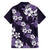 Hawaiian Hibiscus Tribal Floral Purple Family Matching Puletasi and Hawaiian Shirt Polynesian Tapa Pattern - Polynesian Pride