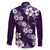 Hawaiian Hibiscus Tribal Floral Purple Family Matching Puletasi and Hawaiian Shirt Polynesian Tapa Pattern - Polynesian Pride