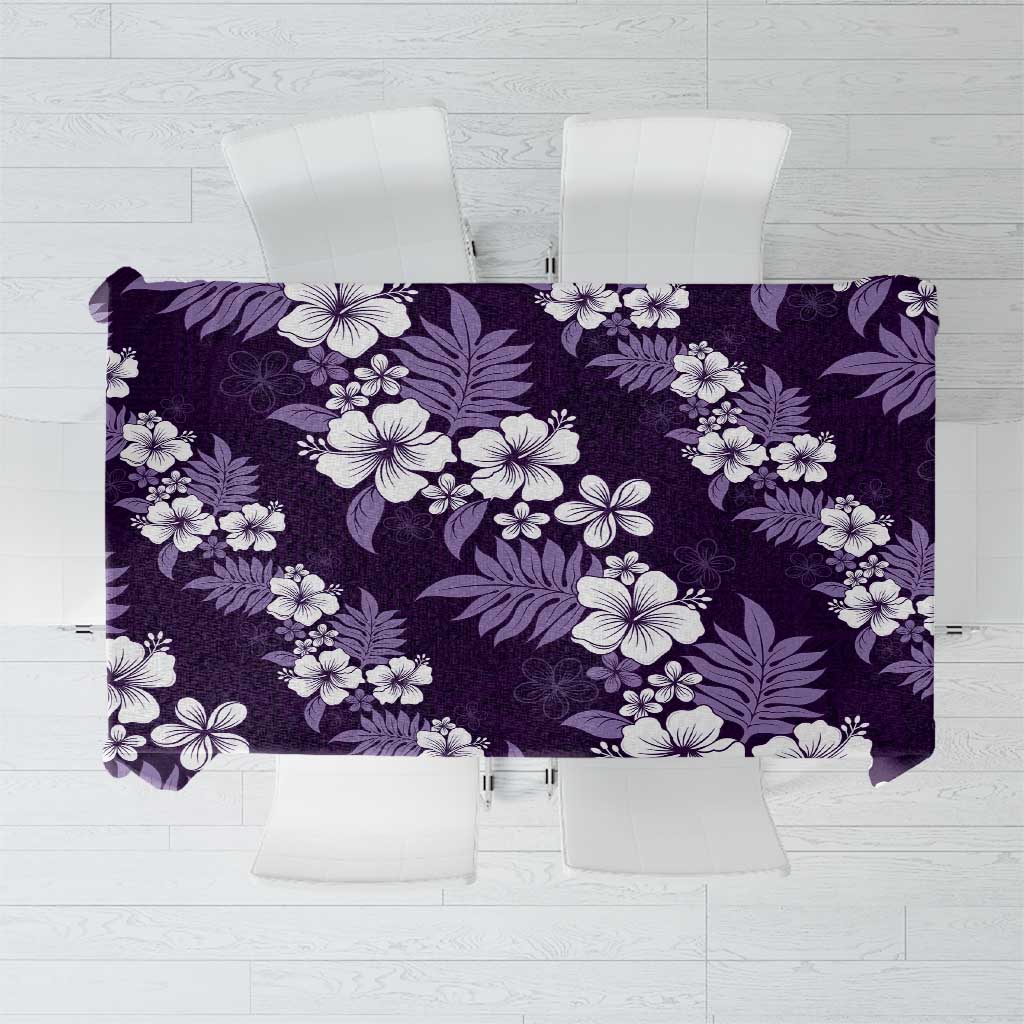 Hawaiian Hibiscus Tribal Floral Purple Tablecloth Polynesian Tapa Pattern LT01 Purple - Polynesian Pride