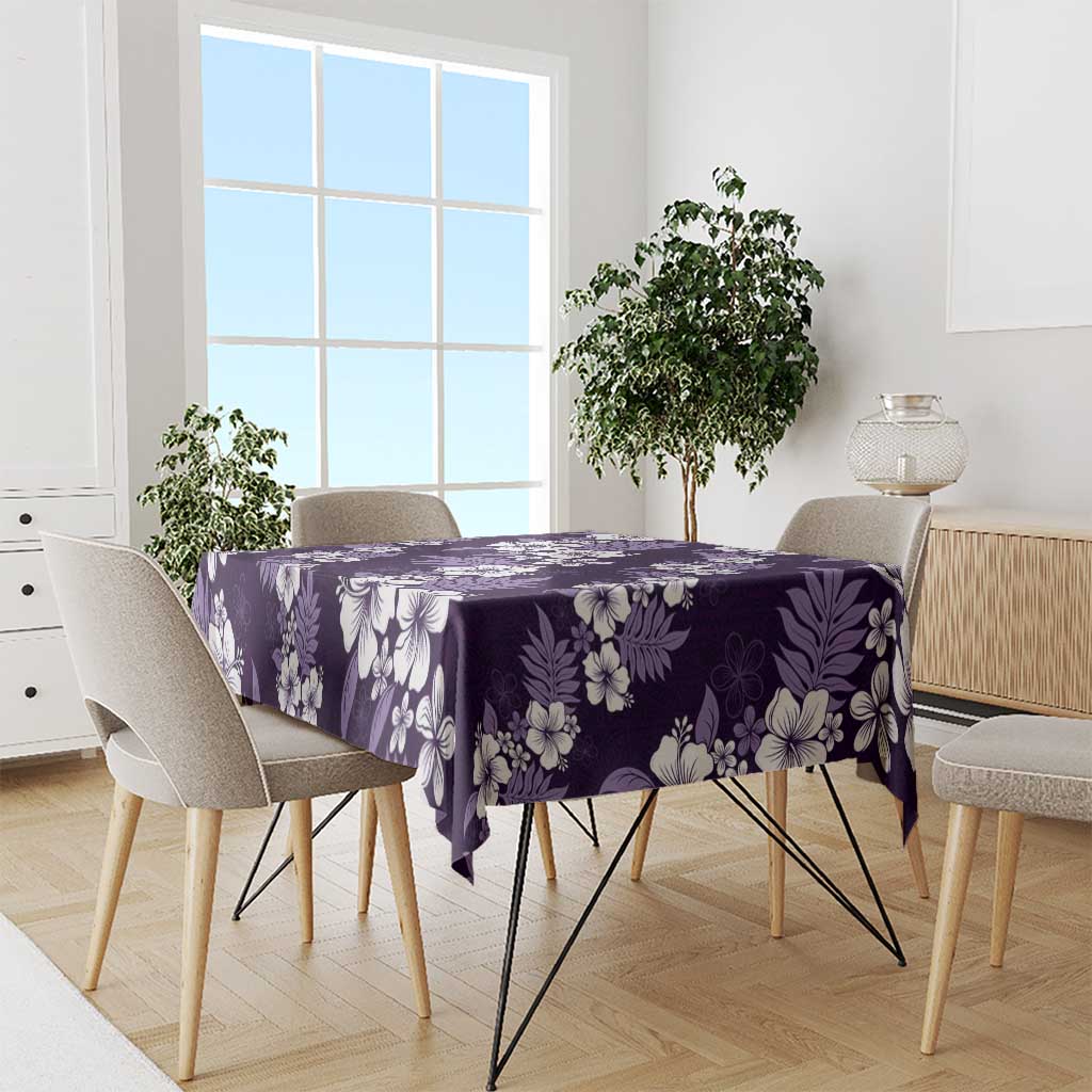 Hawaiian Hibiscus Tribal Floral Purple Tablecloth Polynesian Tapa Pattern LT01 - Polynesian Pride