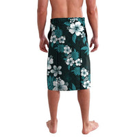 Hawaiian Hibiscus Tribal Floral Teal Lavalava Polynesian Tapa Pattern - Polynesian Pride